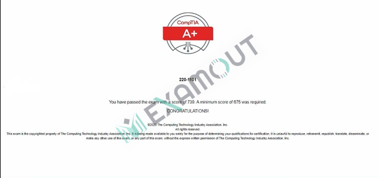A+ 220-1101 passing exam report 1