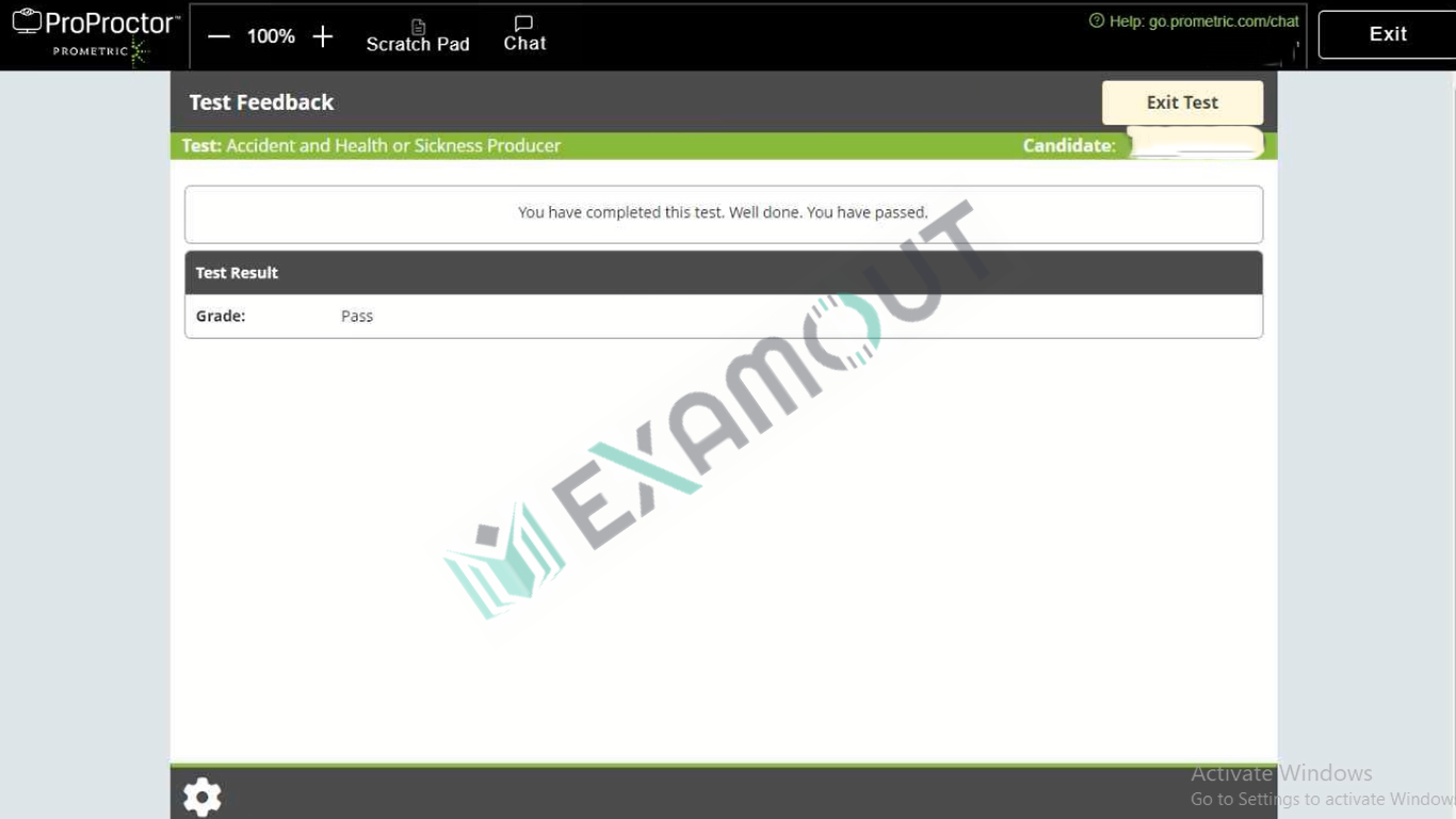 Maryland Insurance Accident-and-Health-or-Sickness-Producer passing exam report 1