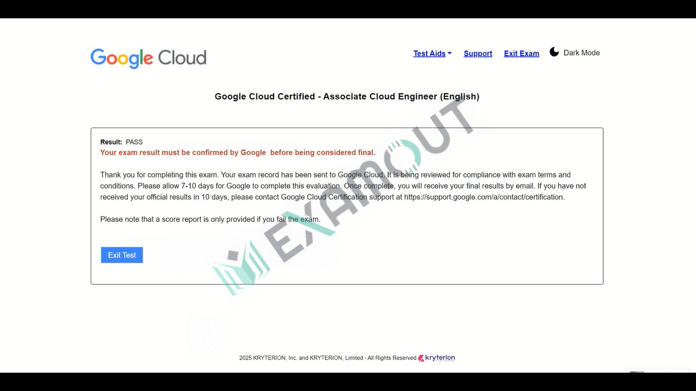Google Cloud Certified Associate-Cloud-Engineer passing exam report 3