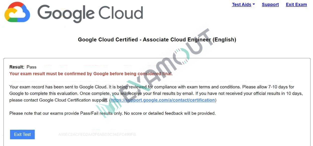 Google Cloud Certified Associate-Cloud-Engineer passing exam report 1