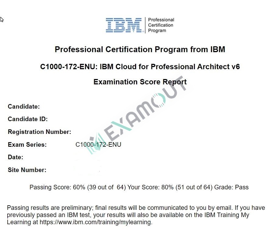 IBM Cloud: Cloud Solutions C1000-172 passing exam report 1