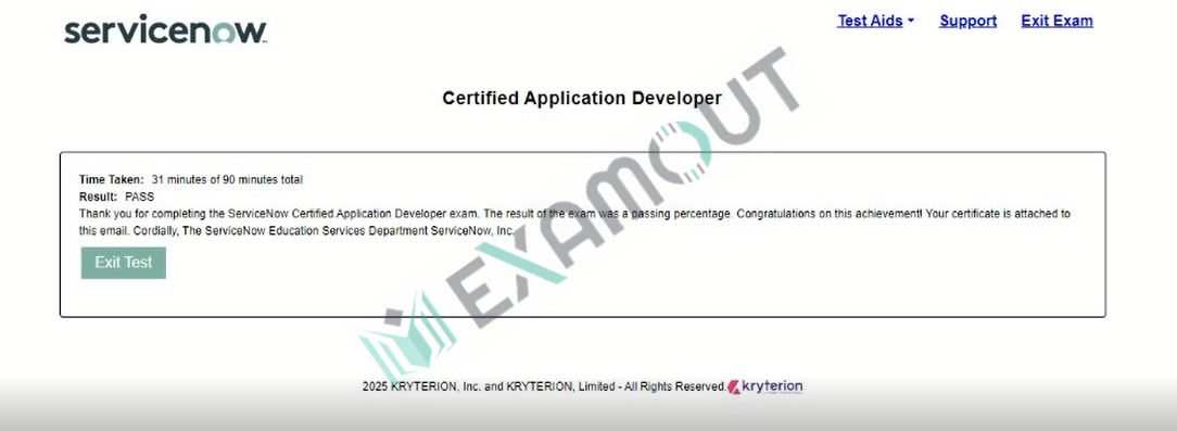 Certified Application Developer CAD passing exam report 1