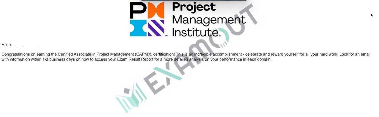 CAPM CAPM passing exam report 1