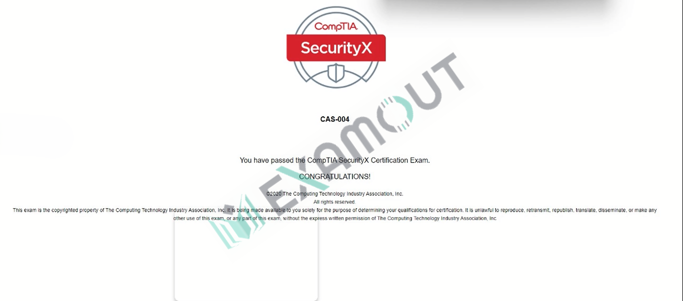 CompTIA CASP CAS-004 passing exam report 2