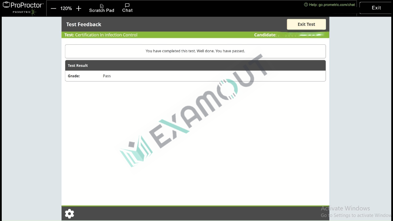 Infection Control CIC passing exam report 1