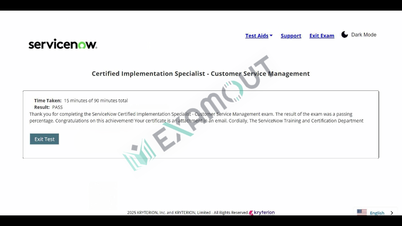 CIS-Customer Service Management CIS-CSM passing exam report 2