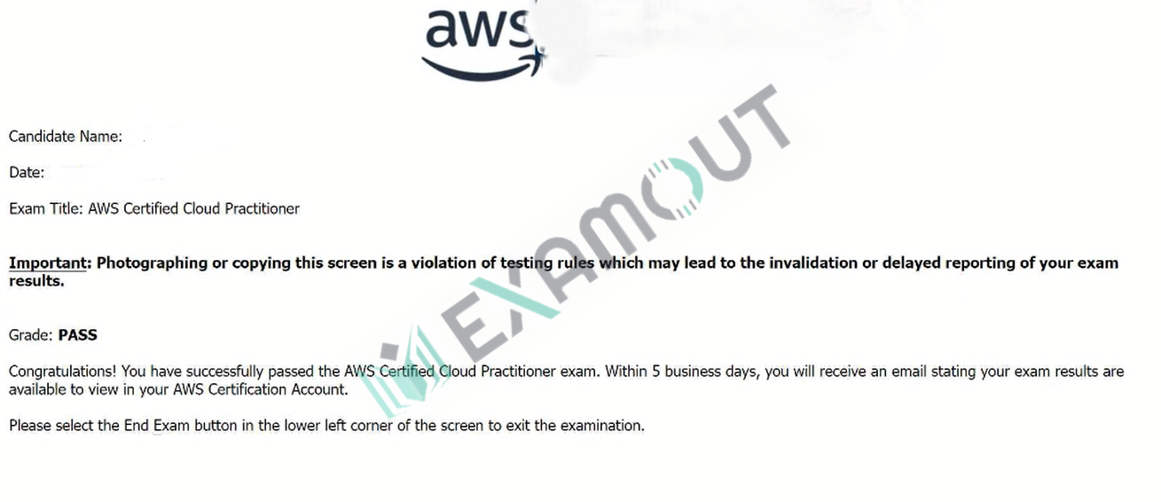 AWS Certified Foundational CLF-C02 passing exam report 2