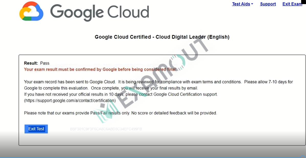 Google Cloud Certified Cloud-Digital-Leader passing exam report 2
