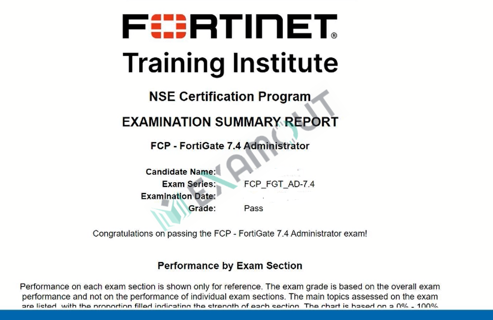 Fortinet Network Security Expert FCP_FGT_AD-7.4 passing exam report 2