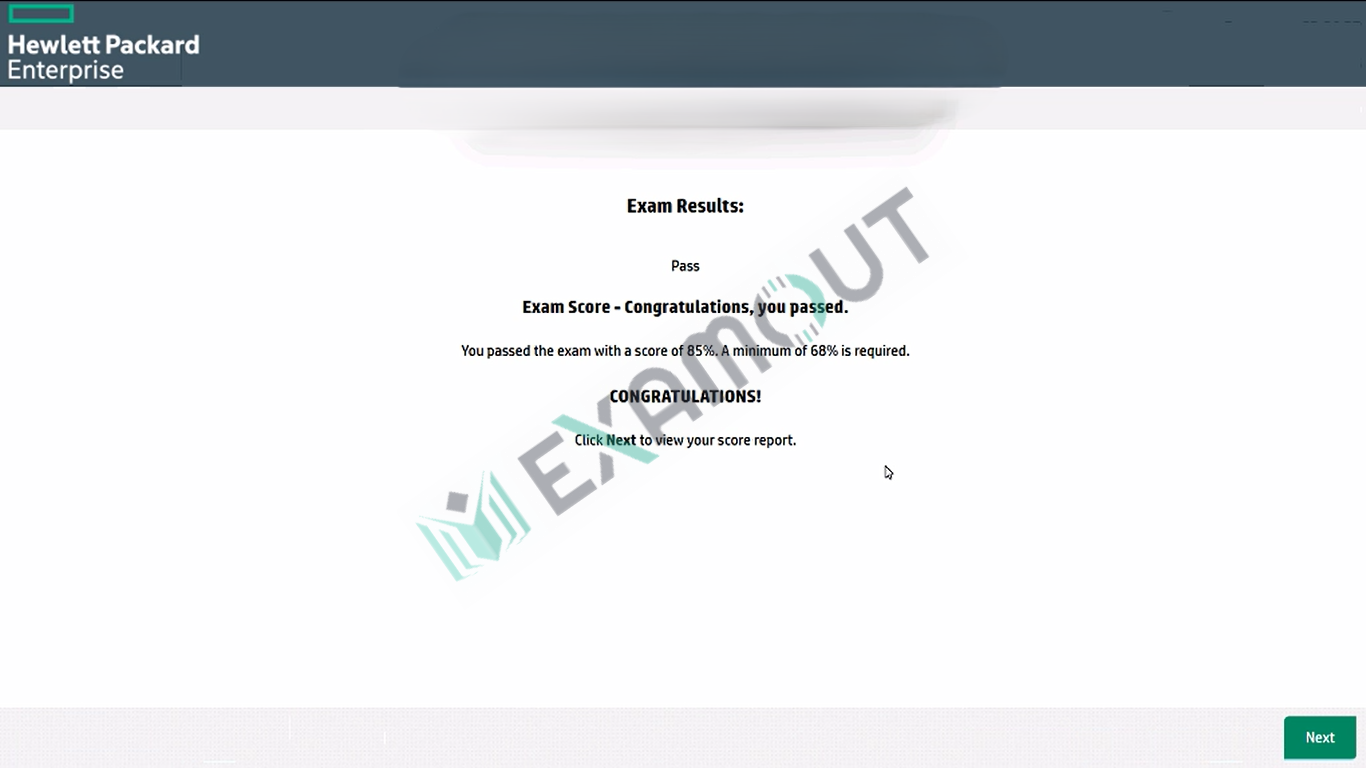 Aruba Certified Professional - Campus Access HPE7-A01 passing exam report 2