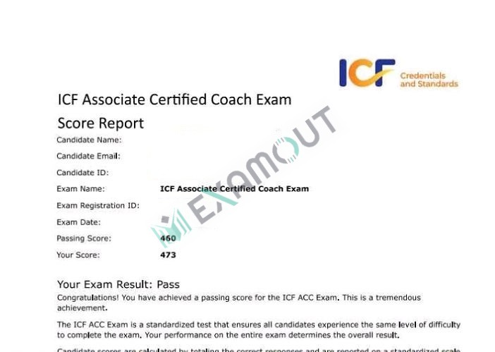 Associate Certified Coach ICF-ACC passing exam report 1