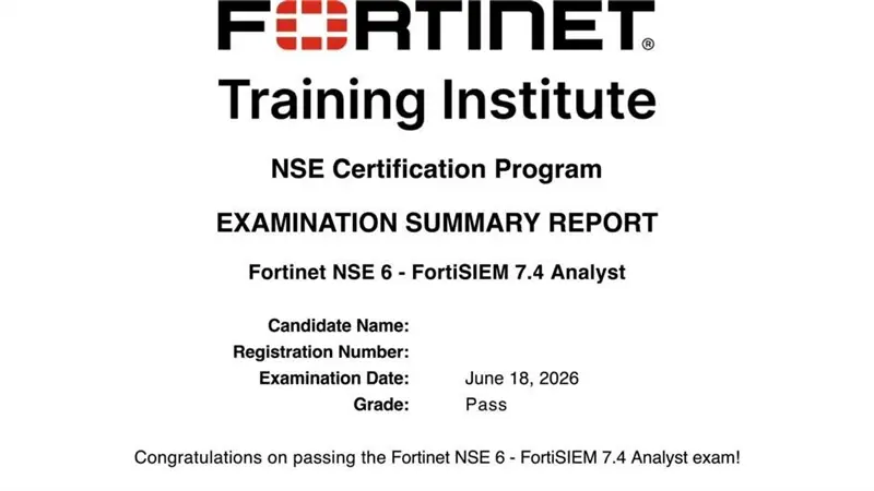 NSE 6 Network Security Specialist NSE6_FSM_AN-7.4 passing exam report 3