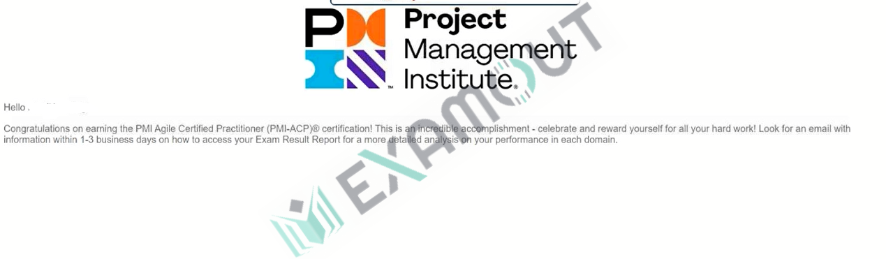 PMI Agile PMI-ACP passing exam report 1