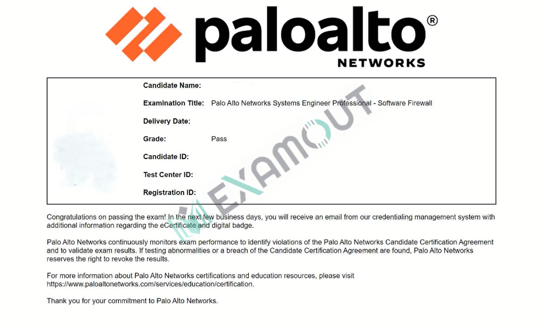 PSE-Software Firewall Professional PSE-SWFW-Pro-24 passing exam report 1