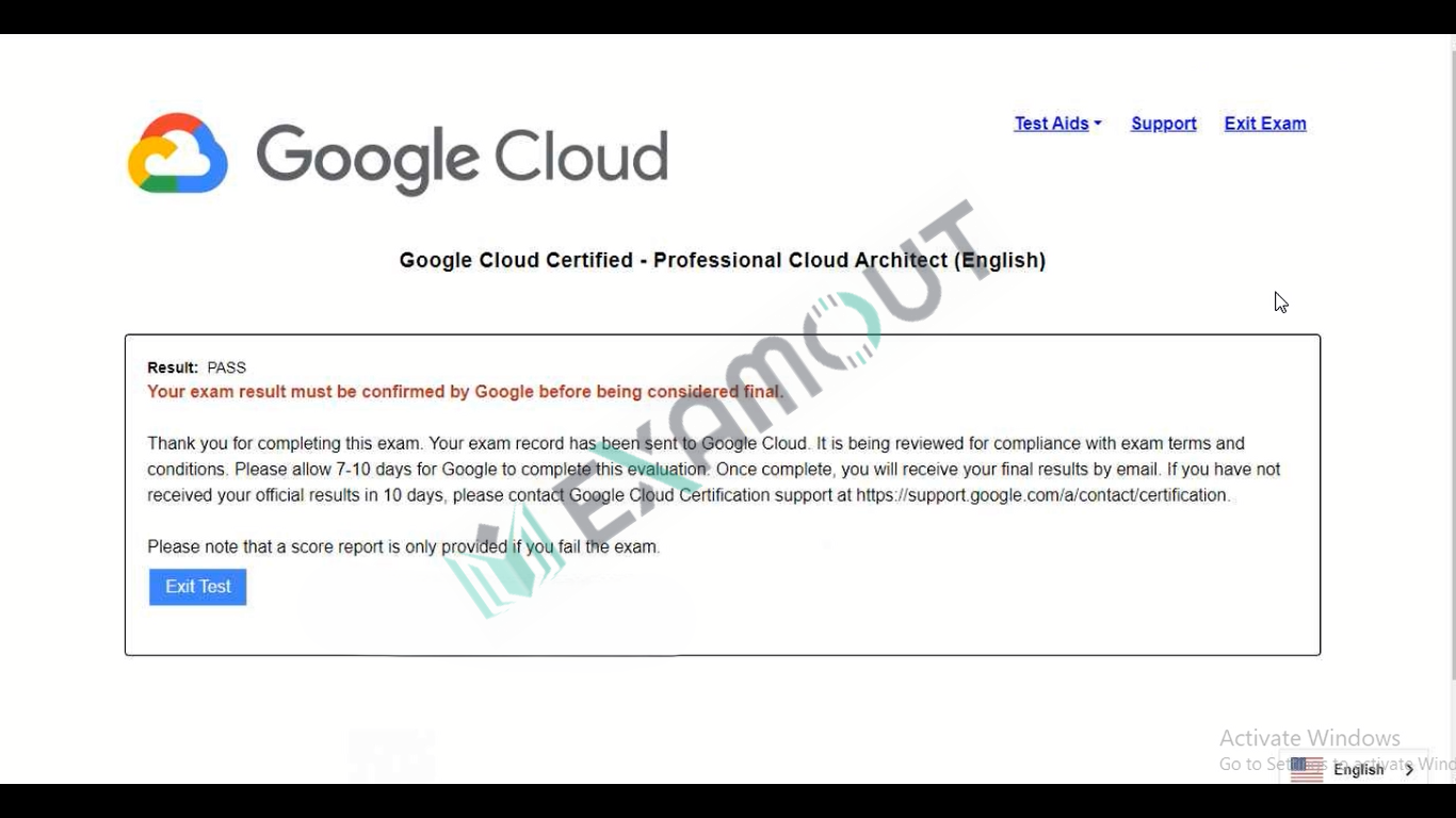 Google Cloud Certified Professional-Cloud-Architect passing exam report 2