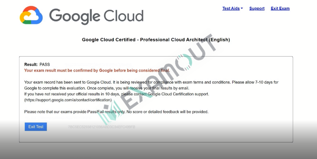 Google Cloud Certified Professional-Cloud-Architect passing exam report 3
