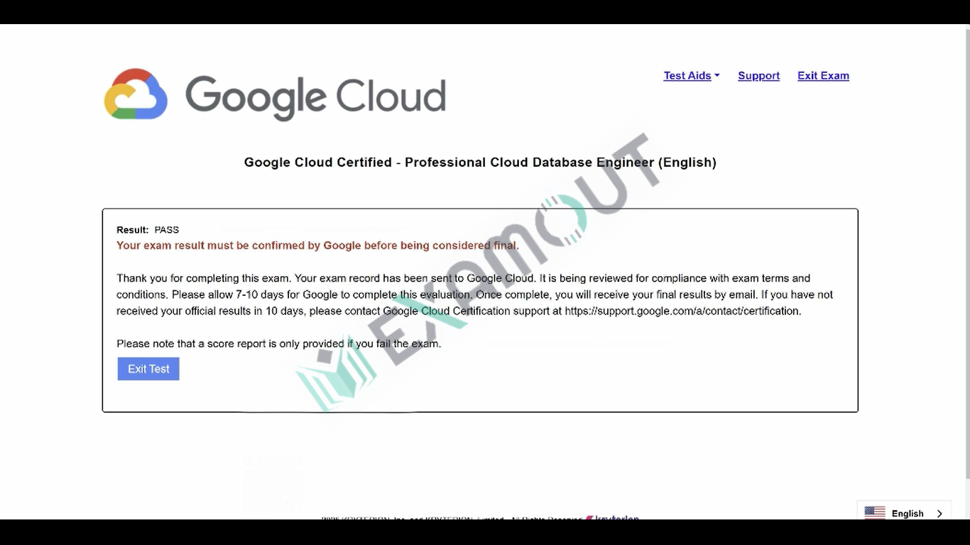 Cloud Database Engineer Professional-Cloud-Database-Engineer passing exam report 1